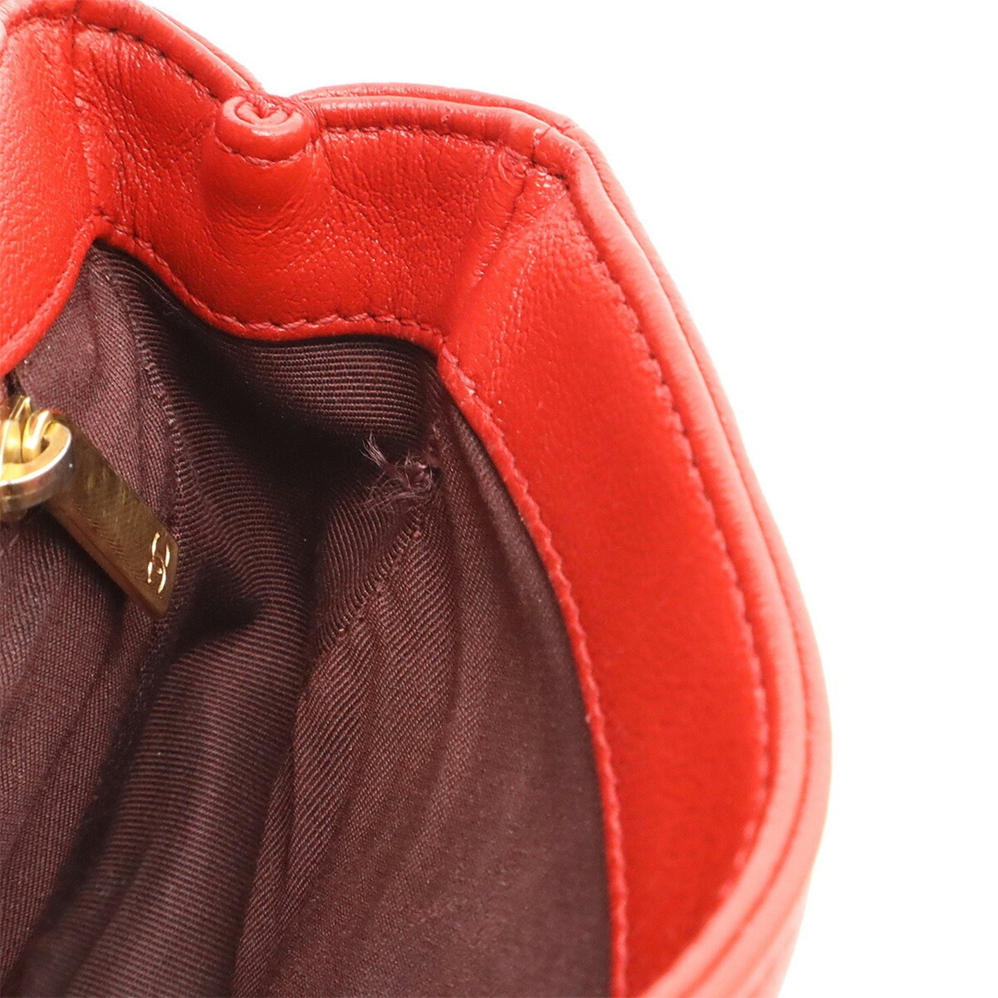Chanel Red Leather Mademoiselle