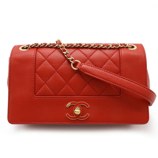 Chanel Red Leather Mademoiselle