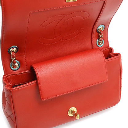 Chanel Red Leather Mademoiselle
