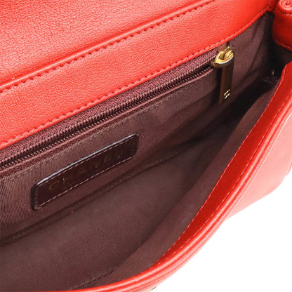 Chanel Red Leather Mademoiselle