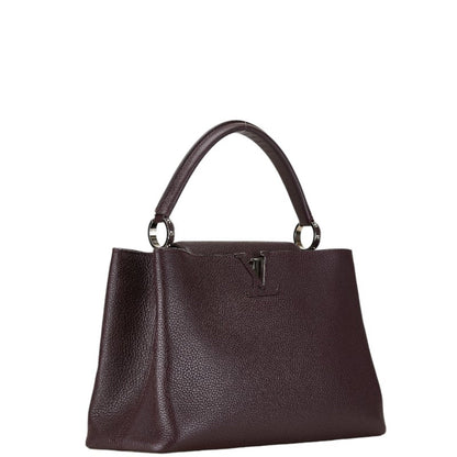 Louis Vuitton Purple Leather Capucines