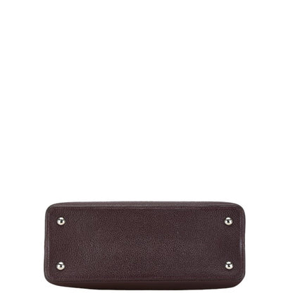 Louis Vuitton Purple Leather Capucines