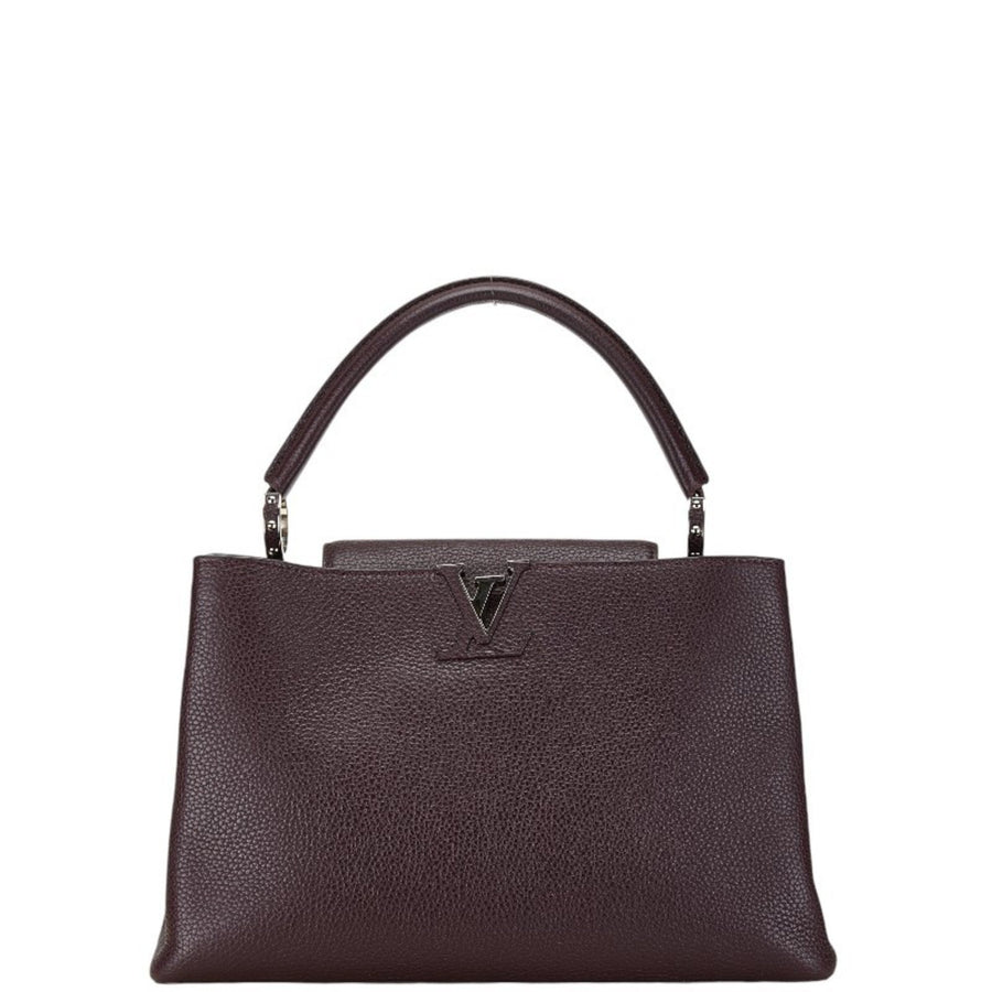 Louis Vuitton Purple Leather Capucines