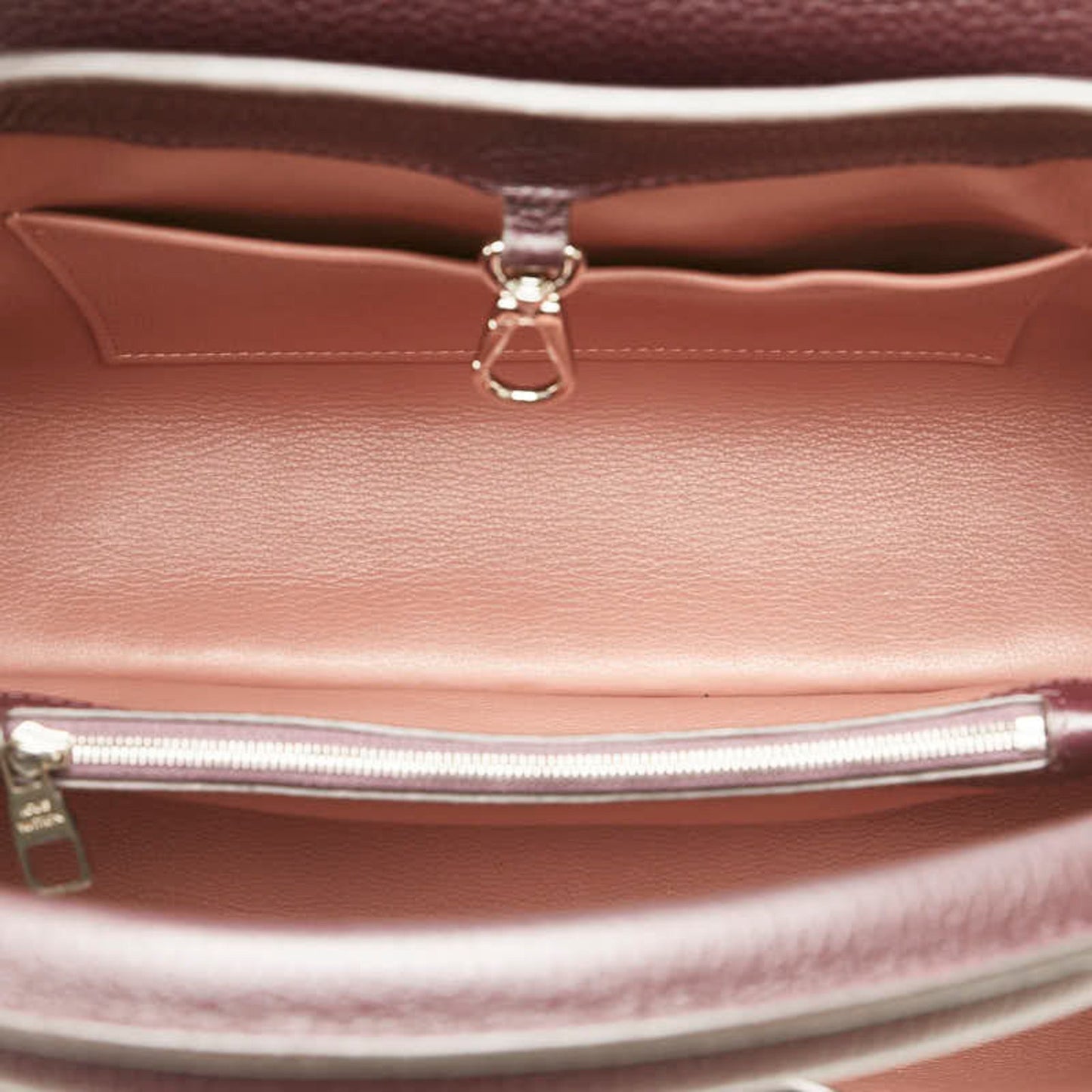 Louis Vuitton Purple Leather Capucines