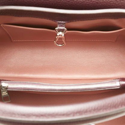 Louis Vuitton Purple Leather Capucines
