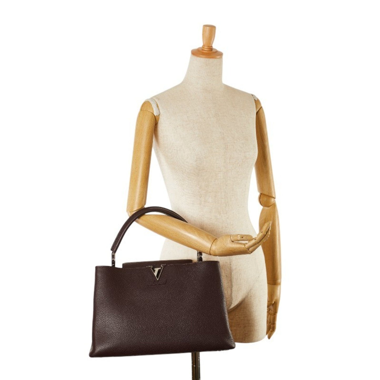 Louis Vuitton Purple Leather Capucines