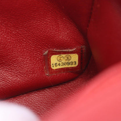 Chanel Red Leather Single Flap