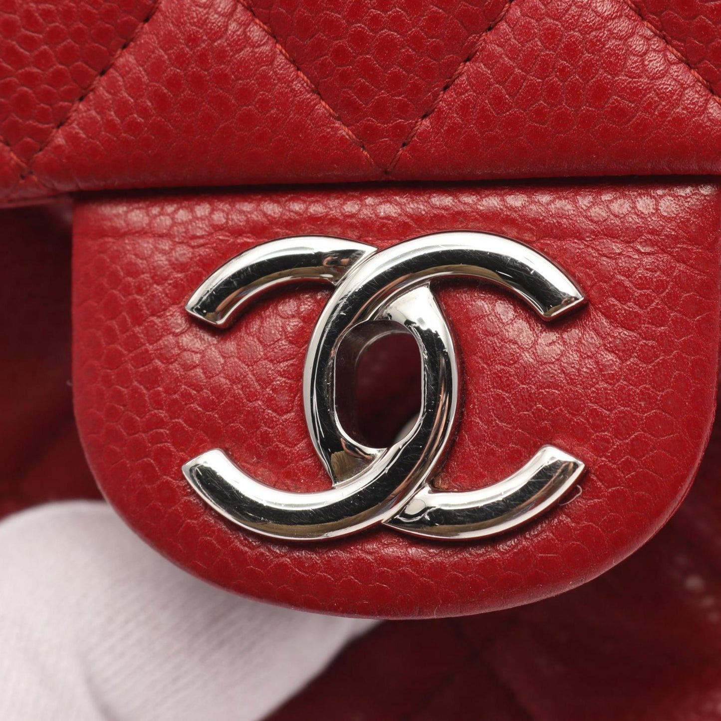 Chanel Red Leather Single Flap
