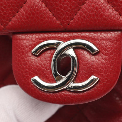 Chanel Red Leather Single Flap