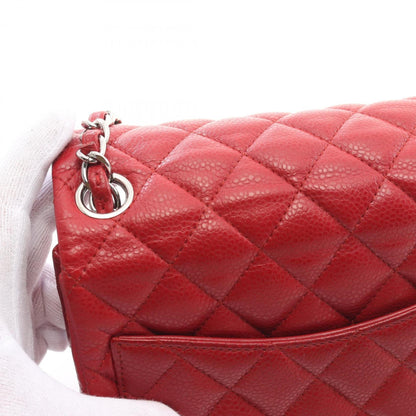 Chanel Red Leather Single Flap
