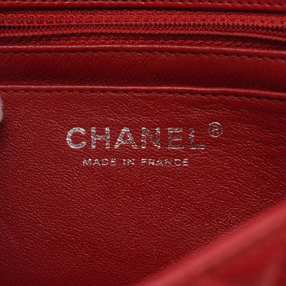 Chanel Red Leather Single Flap