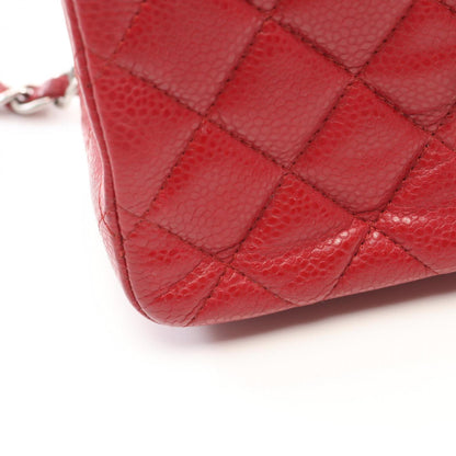 Chanel Red Leather Single Flap