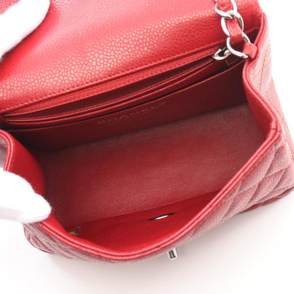 Chanel Red Leather Single Flap