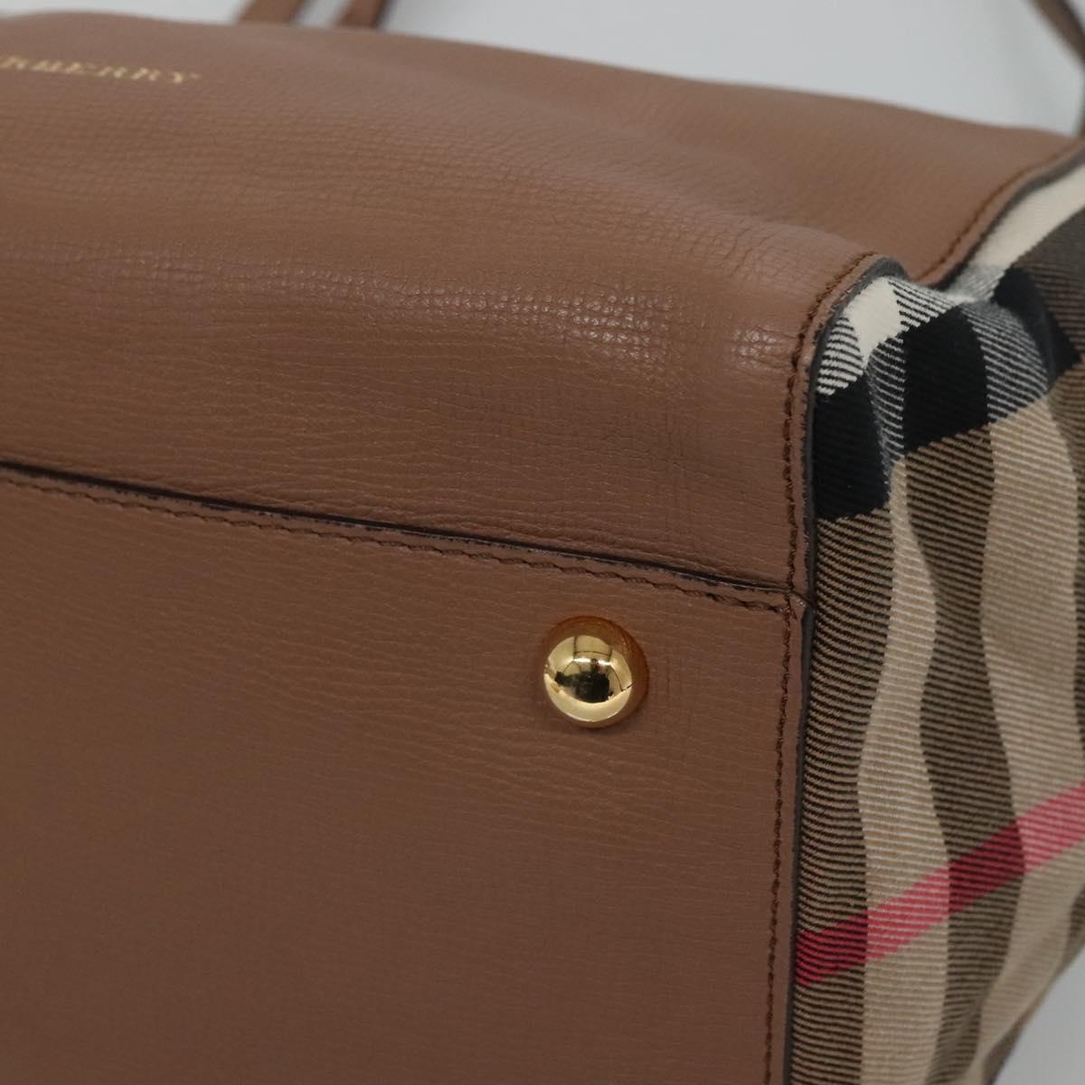Burberry Brown Leather Canterbury