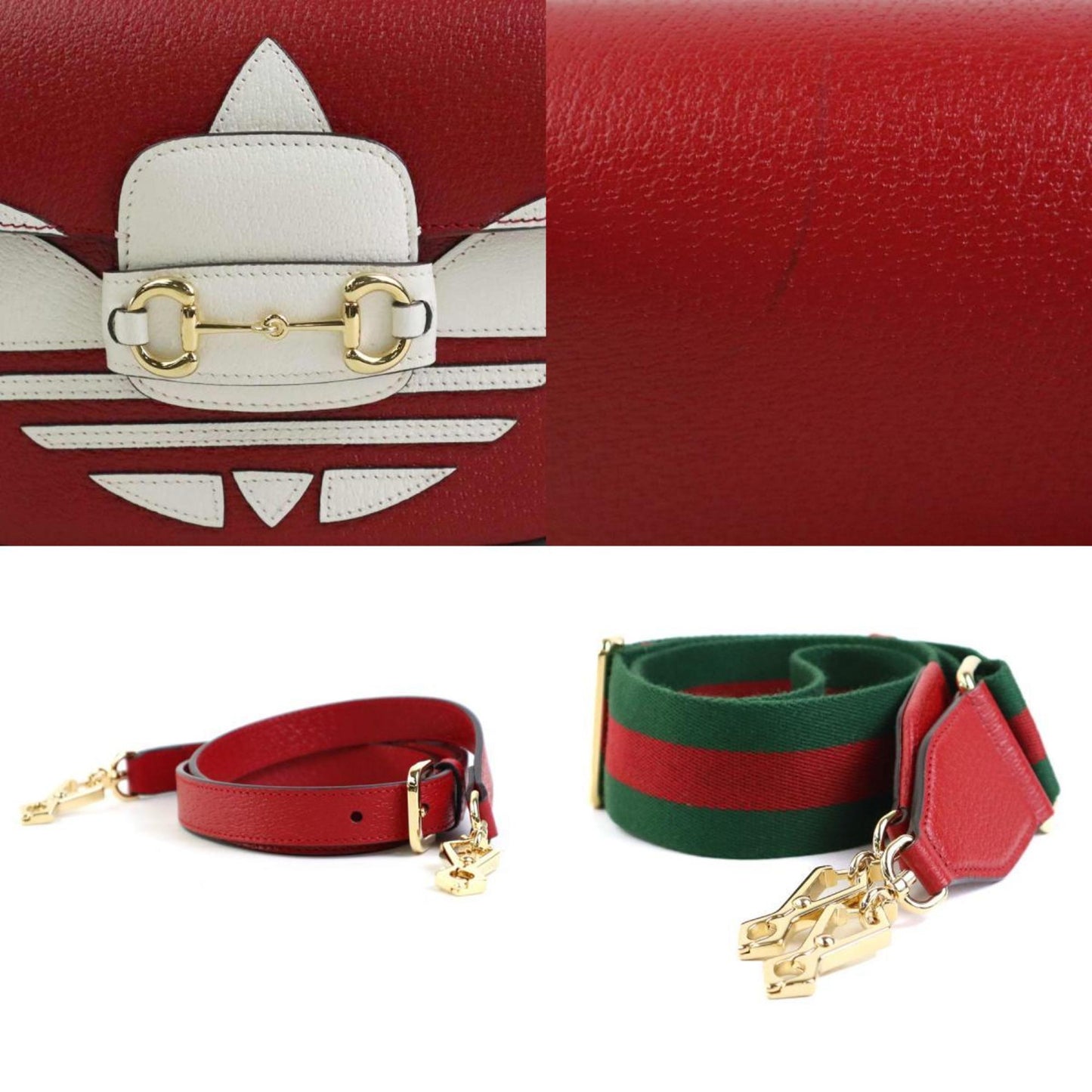 Gucci Red Leather Horsebit