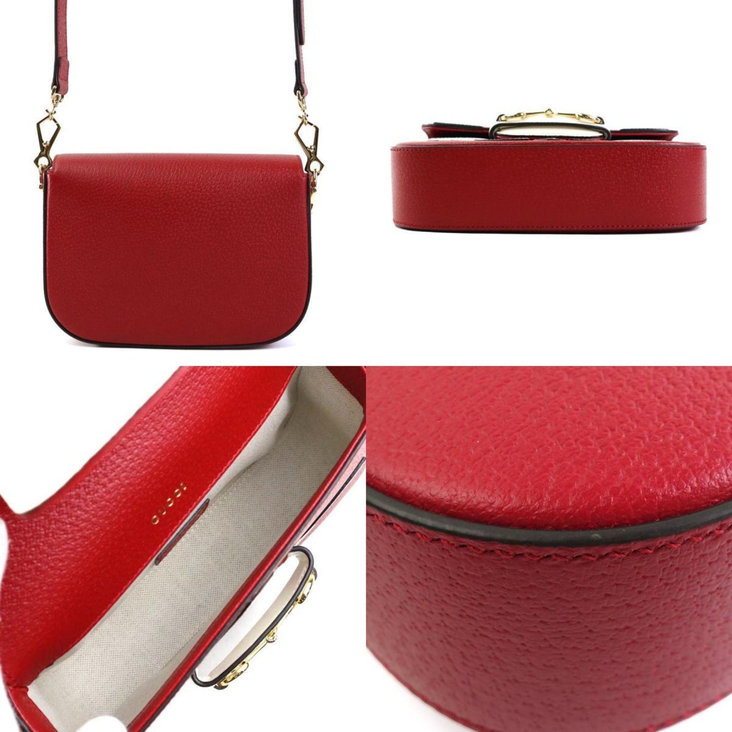 Gucci Red Leather Horsebit