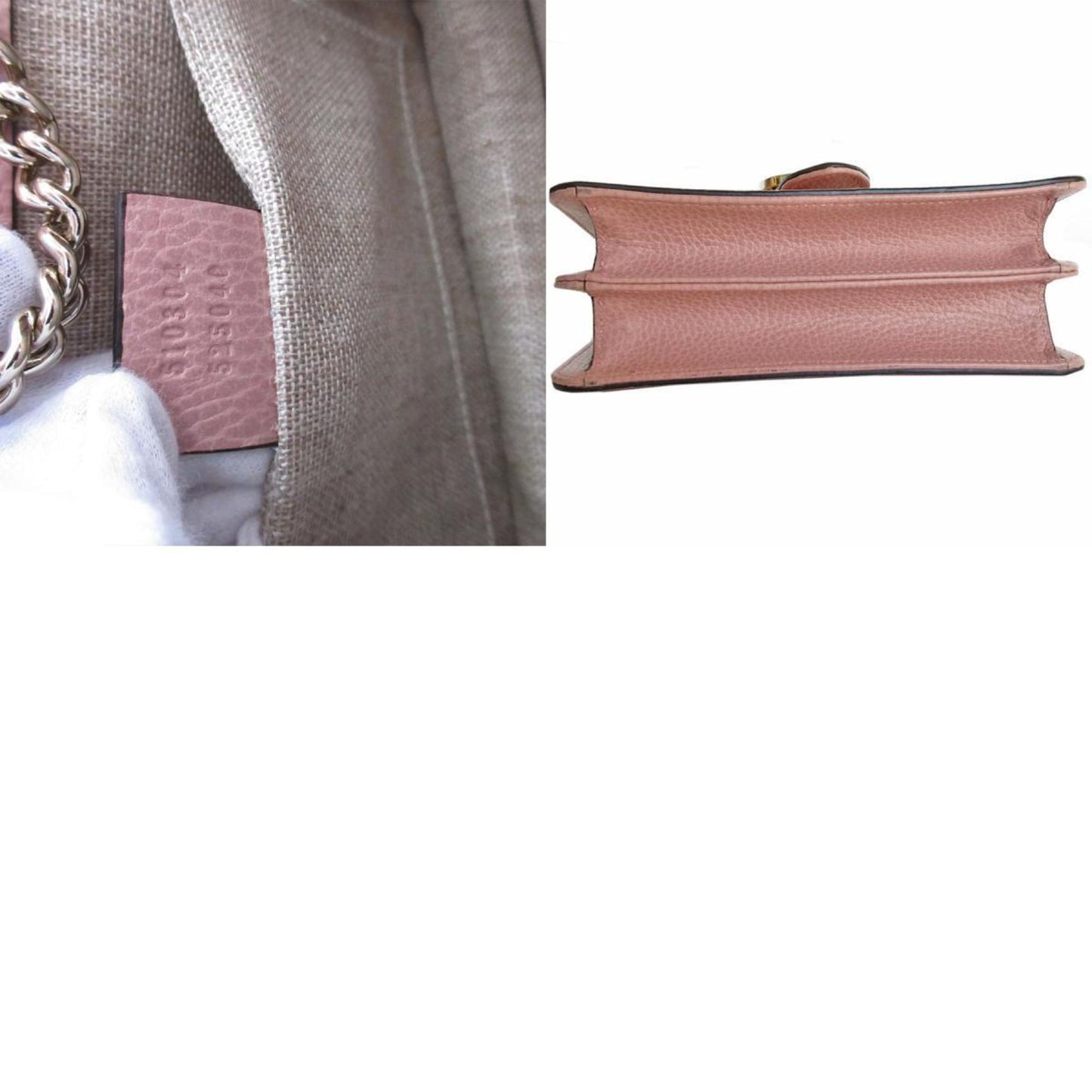 Gucci Pink Leather Interlocking G