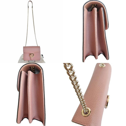 Gucci Pink Leather Interlocking G
