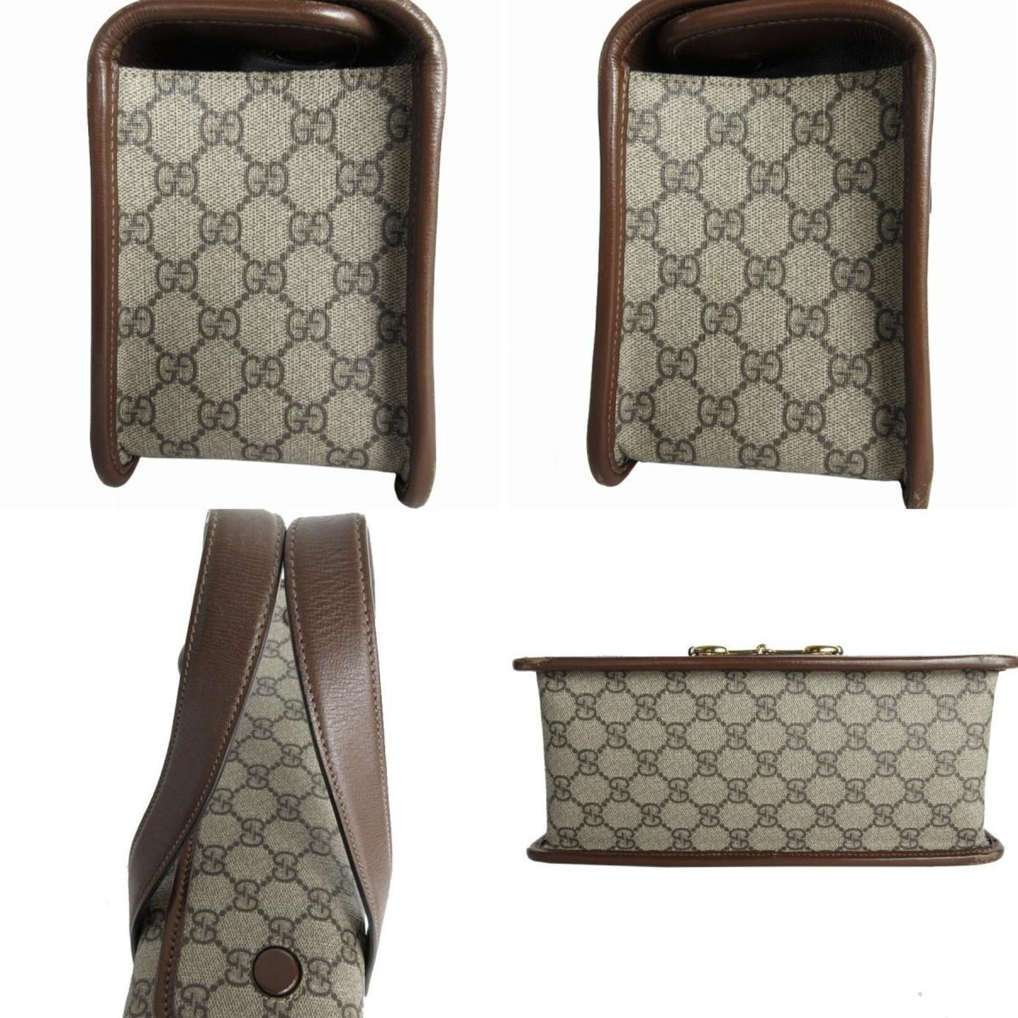 Gucci Brown Canvas Horsebit