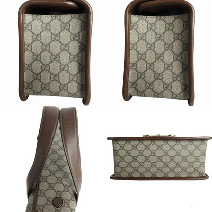 Gucci Brown Canvas Horsebit