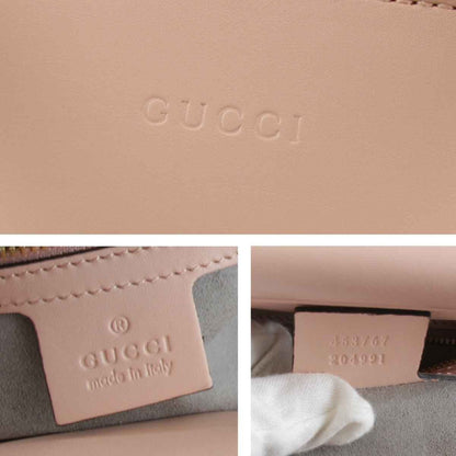 Gucci Pink Leather Nymphaea