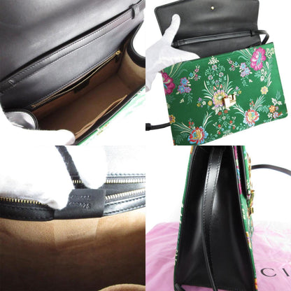 Gucci Green Leather Sylvie