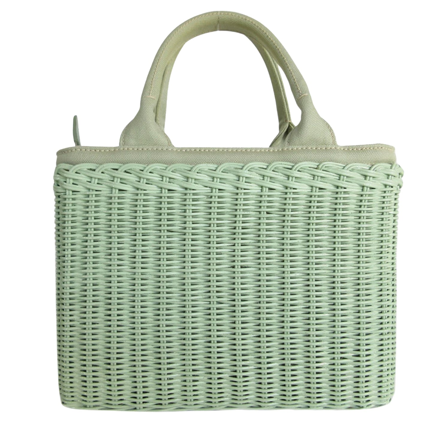 Prada Green Canvas Midollino