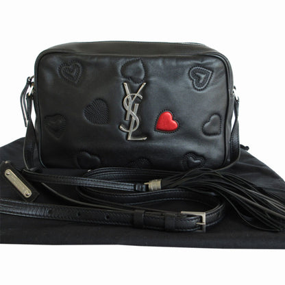 Saint Laurent Black Leather Loulou