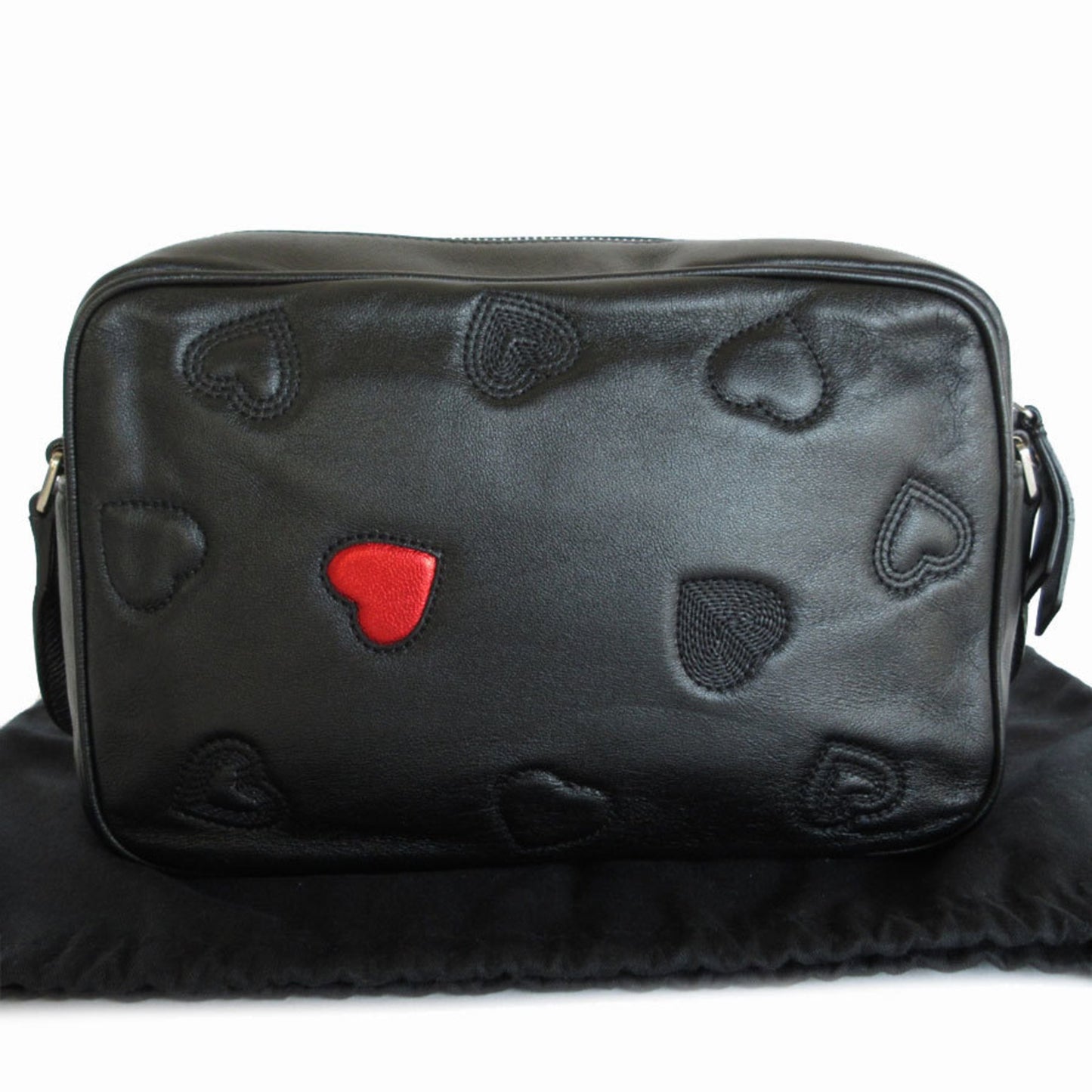 Saint Laurent Black Leather Loulou
