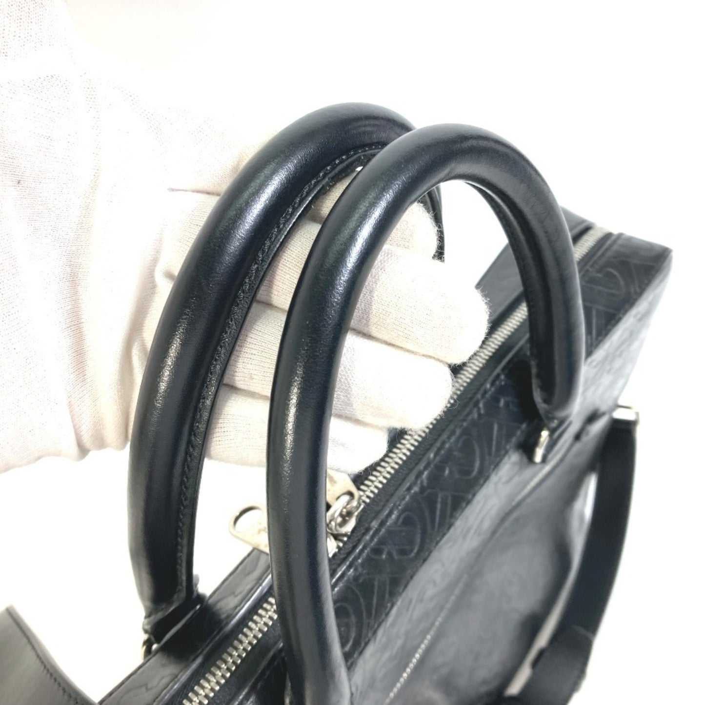 Burberry Black Leather Tb