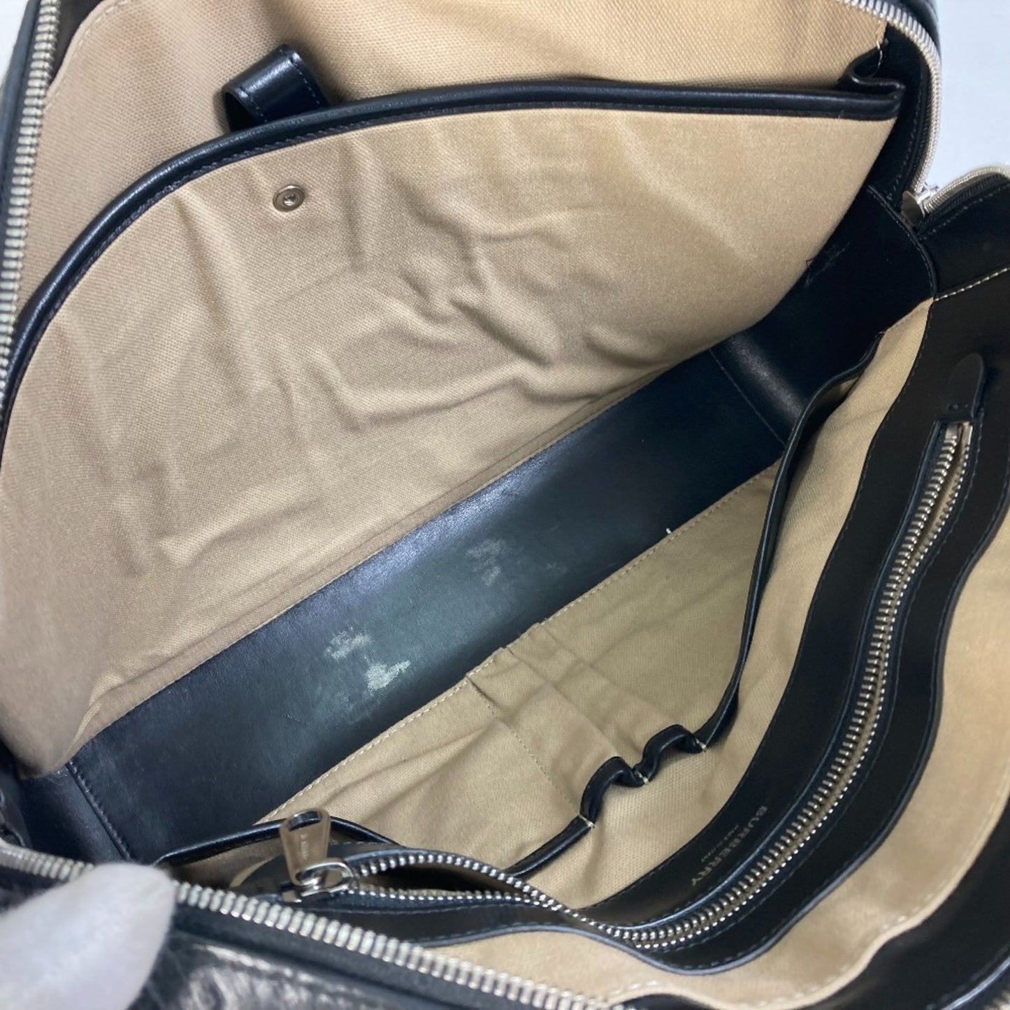 Burberry Black Leather Tb