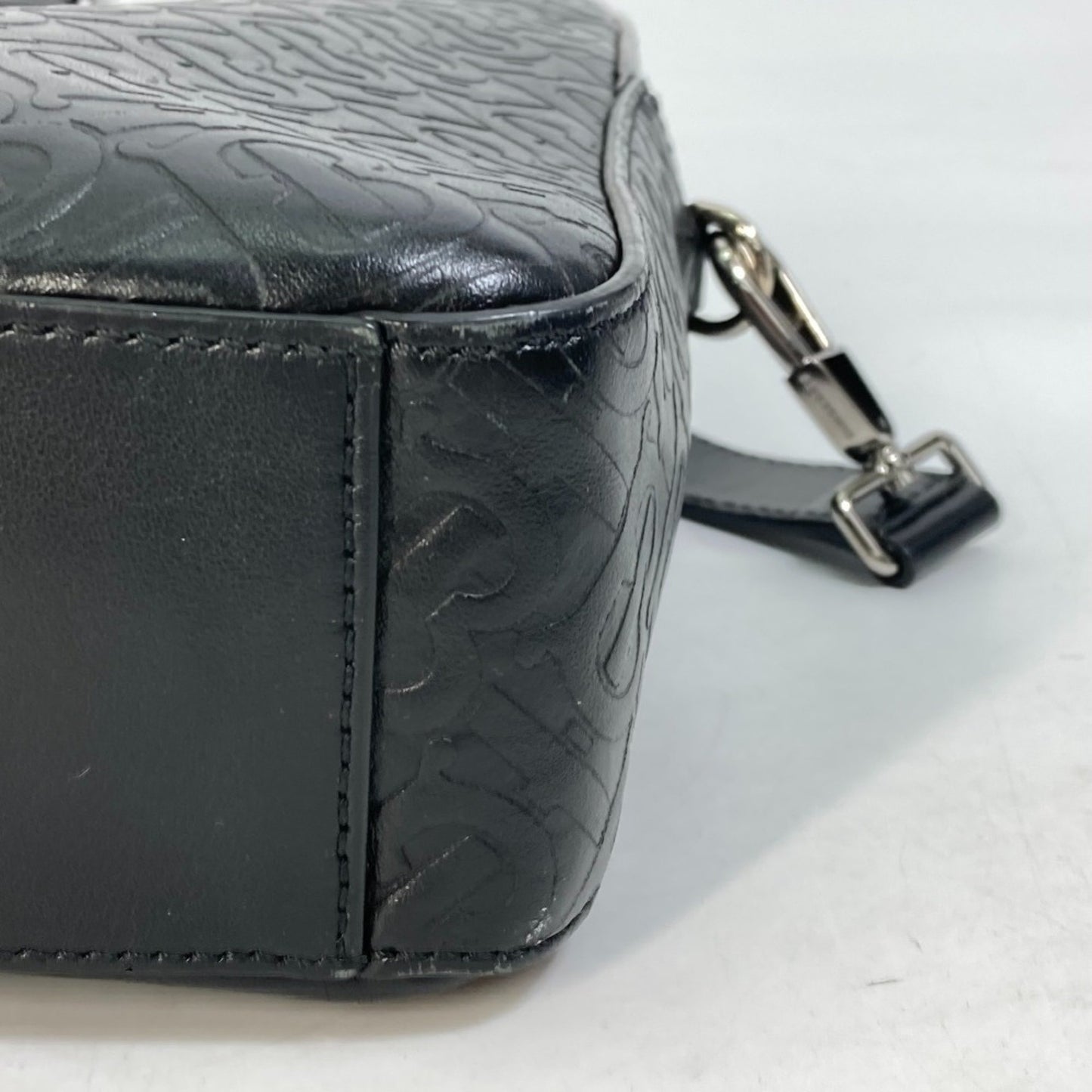 Burberry Black Leather Tb