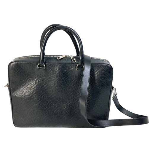 Burberry Black Leather Tb