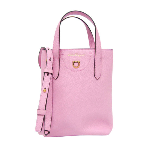 Salvatore Ferragamo Pink Leather Gancini