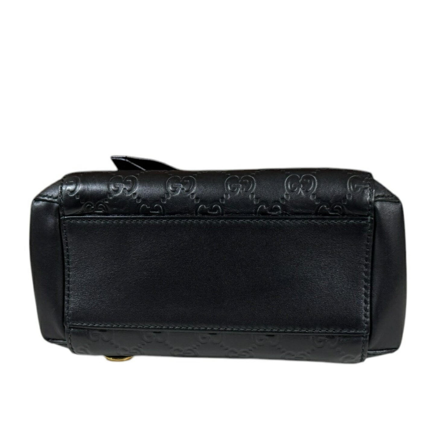 Gucci Black Leather Guccissima