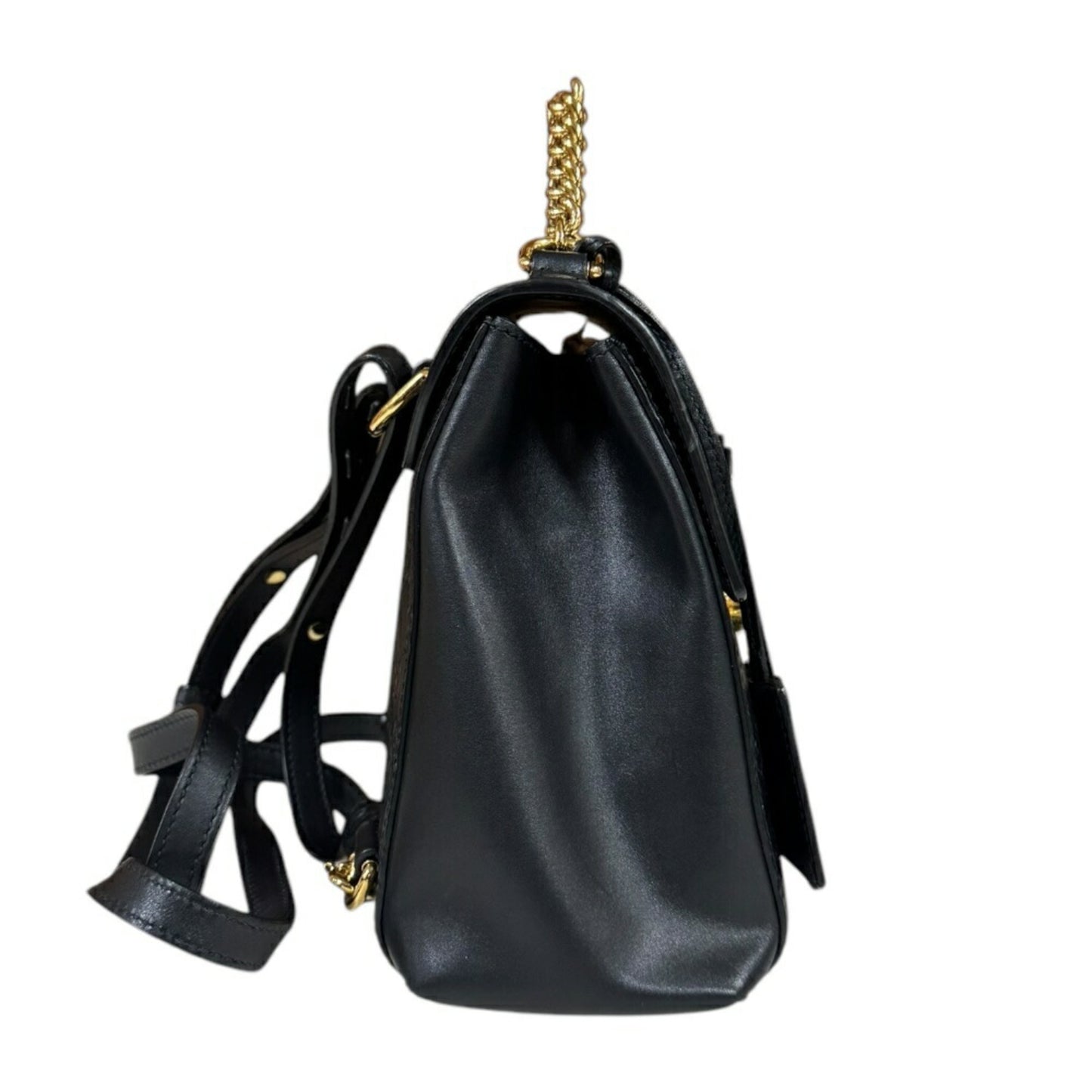 Gucci Black Leather Guccissima