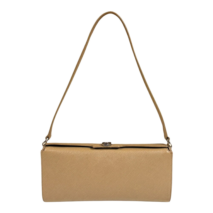 Salvatore Ferragamo Brown Leather Gancini