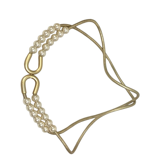 Chanel Gold Leather Belt