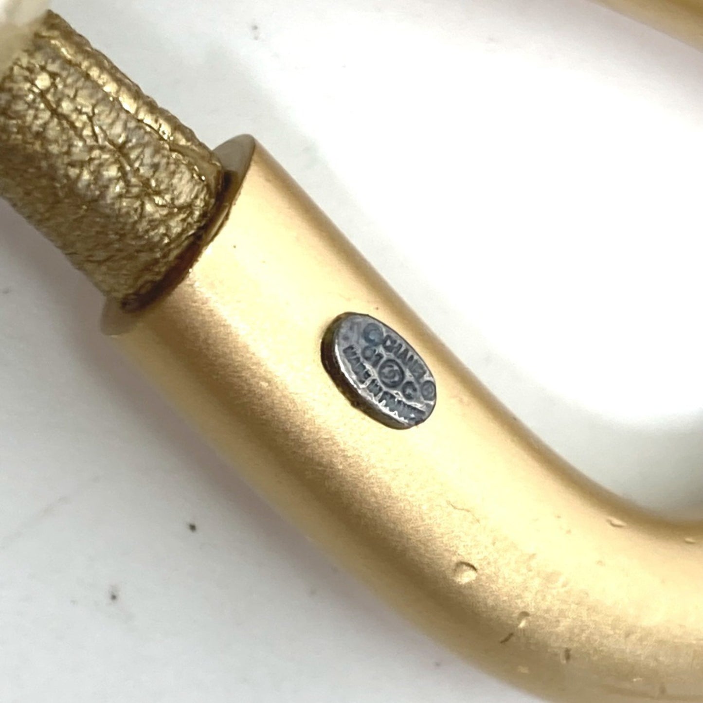 Chanel Gold Leather Belt