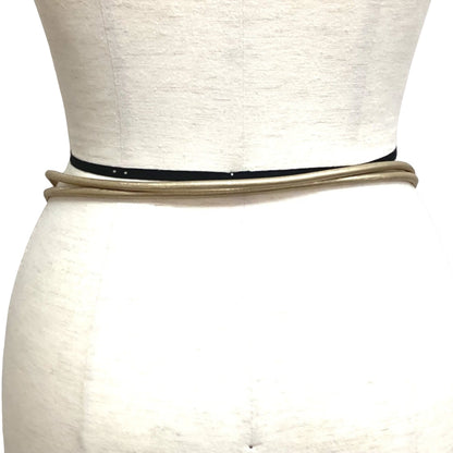 Chanel Gold Leather Belt