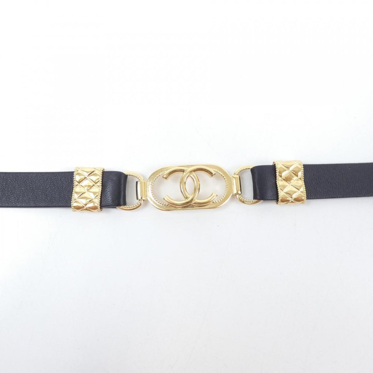 Chanel Black Leather Coco Mark