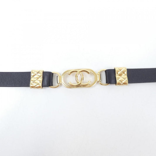 Chanel Black Leather Coco Mark