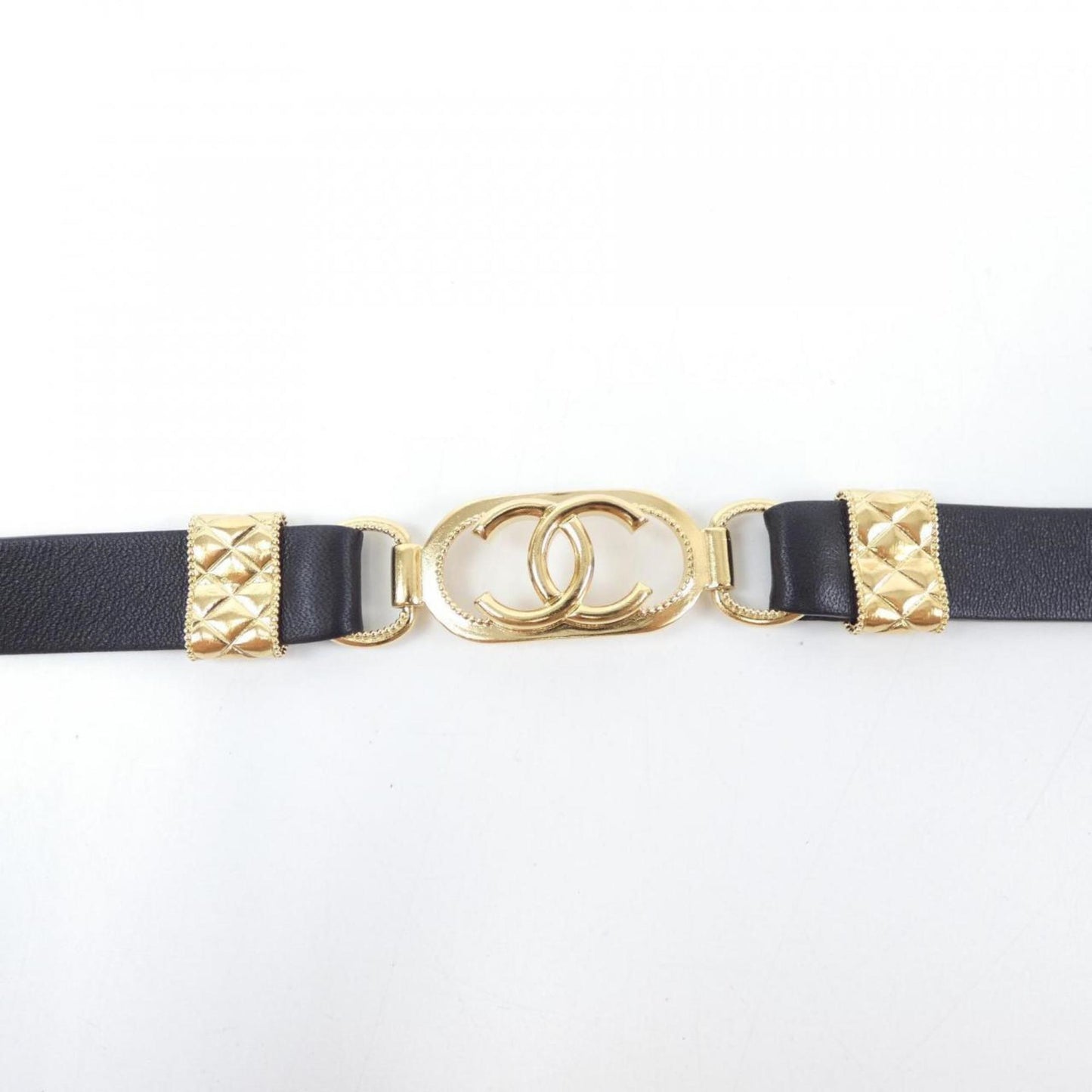 Chanel Black Leather Coco Mark