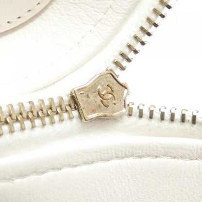 Chanel White Leather Coco Handle