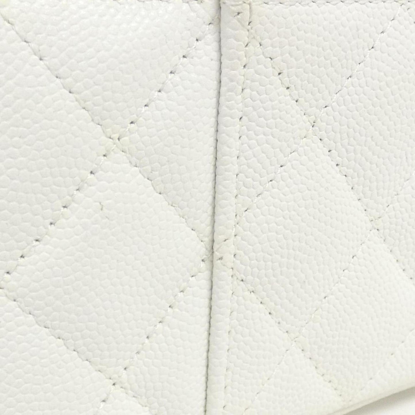 Chanel White Leather Coco Handle