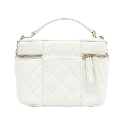 Chanel White Leather Coco Handle
