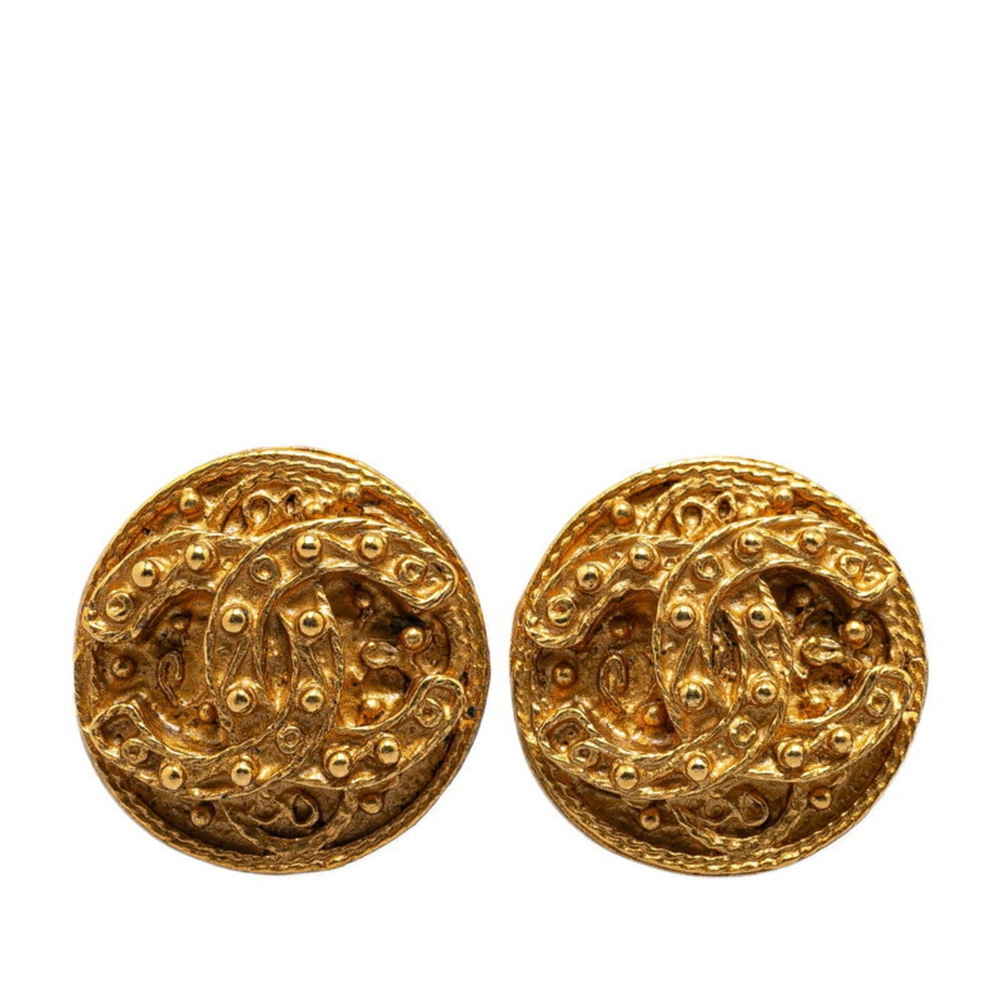 Chanel Gold Gold Plated Coco Mark
