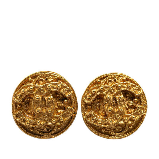 Chanel Gold Gold Plated Coco Mark