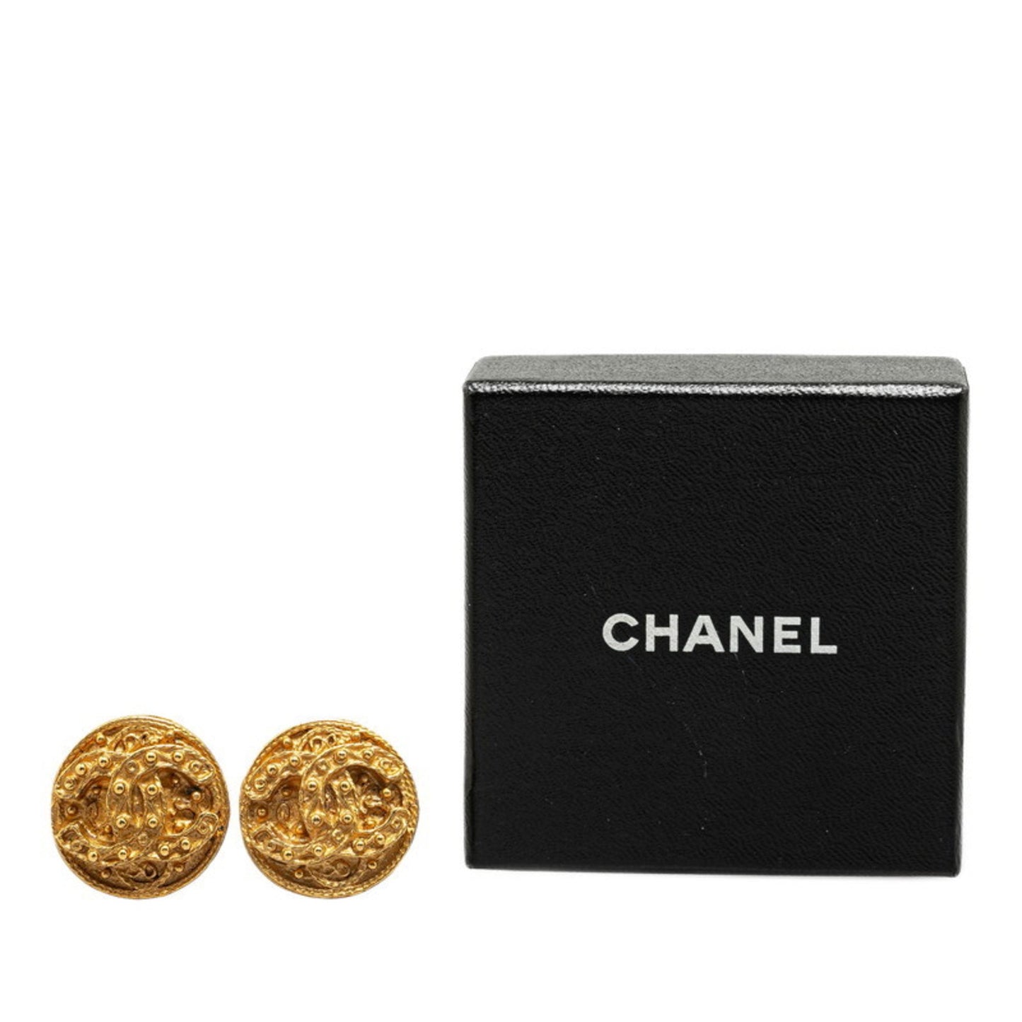 Chanel Gold Gold Plated Coco Mark