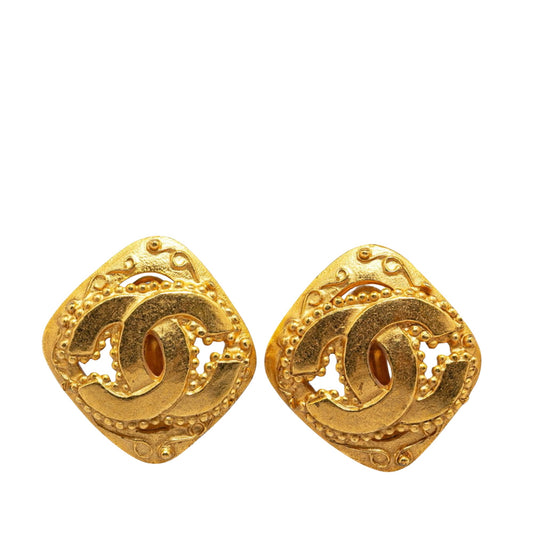 Chanel Gold Gold Plated Coco Mark